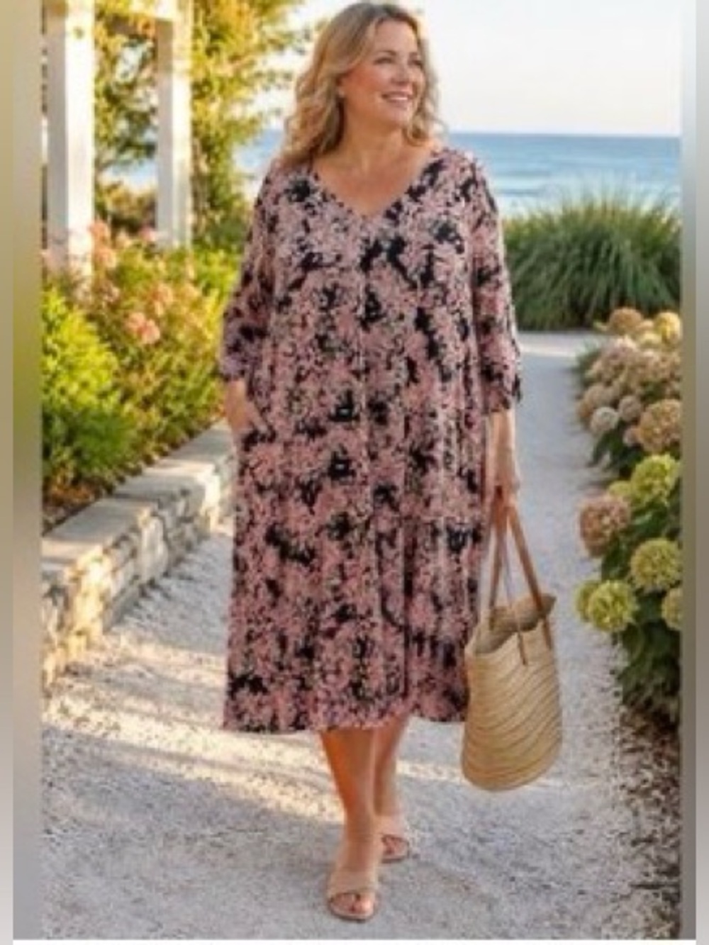 J.Jill wearever collection, Black & Pink, Dress